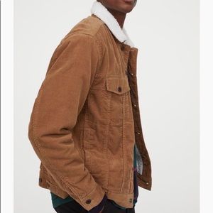 H&M Faux Fur Lined Corduroy Jacket